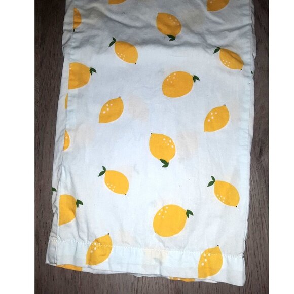 Old Navy Light Blue and Yellow Lemons Pajama Sleep Pants Size Small Citrus Fruit - Picture 3 of 5